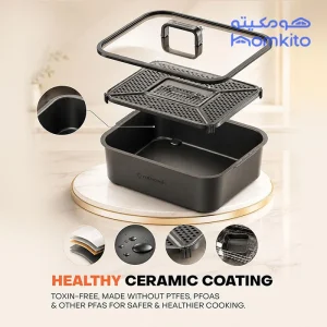 توان کل در سرخ کن گریل نوتریکوک مدل Nutricook RG600