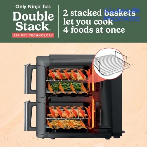 توان مصرفی در سرخ کن نینجا مدل Ninja Double Stack SL400-سفارش اروپا