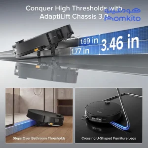 لرزش تی در جارو رباتیک روبوراک مدل Roborock saros 20 sonic