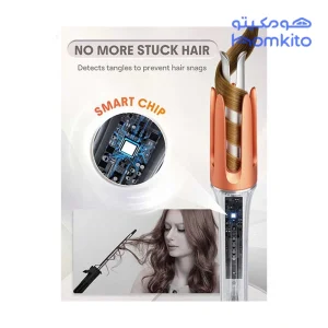 نوع دستگاه در فر کننده مو شیگلم سایز 25 مدل SHEGLAM It Curl One Touch Instant Curler 25mm