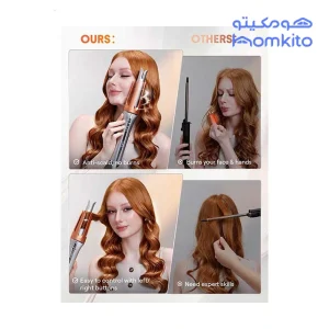 قطر میله در فر کننده مو شیگلم سایز 25 مدل SHEGLAM It Curl One Touch Instant Curler 25mm
