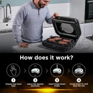 ظرفیت ظرف پخت در سرخ کن و گریل نینجا مدل Ninja AG551-سفارش اروپا EU