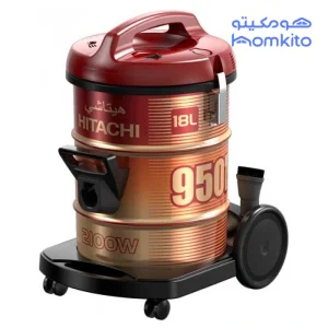 ظرفیت مخزن گردوغبار در جاروبرقی سطلی هیتاچی مدل CV-950F