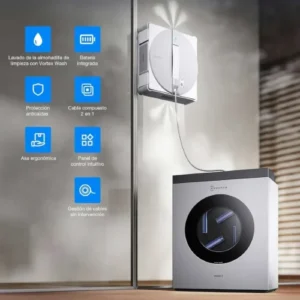 حداکثر قدرت مکش در شیشه شوی رباتیک اکووکس مدل Winbot W3 Omni